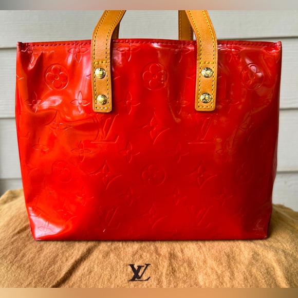Louis Vuitton Handbags - AUTHENTIC Louis Vuitton Reade PM in Red Vernis with Original tag & care book
